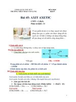 bài học môn hóa học 9 tuần 9 10 11 hk2  thcs thái văn lung