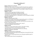 Hướng dẫn ôn tập KT HK1 - Năm học 2017.2018 môn Sinh học - Khối 8