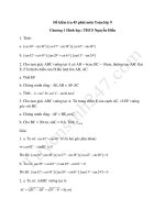 Đề kiểm tra 45 phút lớp 9 môn Toán Chương 1 Hình học - THCS Nguyễn Hiền