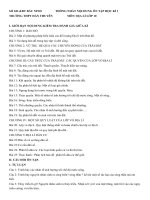 Đề cương ôn tập học kì I năm học 2020-2021