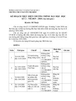 kế hoạch tinh giản hk2 và báo cáo trực tuyến môn mĩ thuật  học kì ii năm học 2019  2020  thcs nguyễn thị định