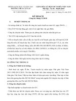 Kế hoạch công tác tháng 11 năm 2018