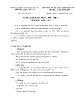 Kế hoạch Thư viện năm học 2018-2019.