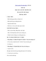 Tải Giáo án môn Âm nhạc lớp 3: Tiết 20 - Em yêu trường em - Ôn tập tên nốt nhạc