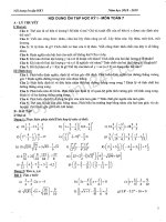 Đề cương ôn tập môn Toán kì 1 lớp 7 năm 2018 - THCS Láng Thượng