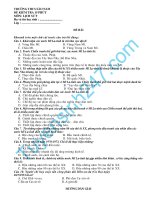 Đề kiểm tra 15 phút lớp 9 môn Sử học kì 1 - THCS Sào Nam