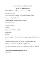 Tài liệu ôn tập trong thời gian nghỉ do dịch COVID-19 - Môn Sử 6 - Bài 23: NHỮNG CUỘC KHỞI NGHĨA LỚN TRONG CÁC THẾ KỶ VII - IX