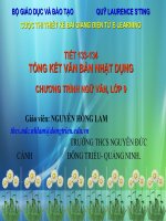 Bài giảng: Tổng kết văn bản nhật dụng - Lớp 9 - Trung tâm Thông tin - Thư viện điện tử