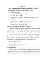 skkn NHỮNG KINH NGHIỆM TRONG CÔNG tác DUY TRÌ sỉ số lớp 4 