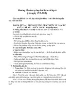 Nội dung hướng dẫn học sinh tự học môn Sử khối 6,7,8,9 (lần 2).