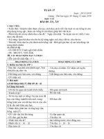 Giáo án lớp 1 tuần 17