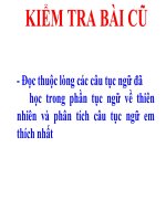 Ngữ văn 7. Tục ngữ về con người và xã hội