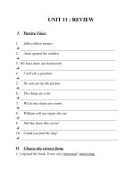 Tài liệu ôn tập trong thời gian nghỉ do dịch COVID-19 - Môn Anh 8 - Bài tập Unit 11- 12