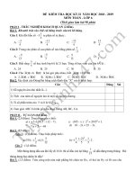 Đề thi kì 2 môn Toán lớp 6 có đáp án năm 2019