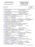Đề và đáp án kiểm tra học kì 1 môn Địa lí lớp 10 trường THPT Thanh Miện, Sở GD&ĐT Hải Dương 2019-2020 - Học Toàn Tập