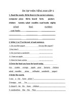 NGUYỄN VĂN TRỖI - ÔN TẬP KIẾN THỨC TIẾNG ANH