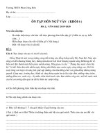 nội dung ôn tập khối 6 tuần 3 4 tháng 022020  thcs phan công hớn