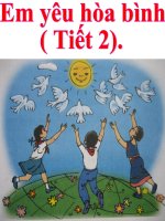 Đạo đức 5 - Tuần 27 - Bài em yêu hòa bình (t2)