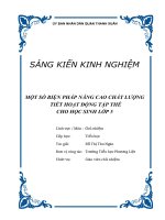 skkn một số BIỆN PHÁP NÂNG CAO CHẤT LƯỢNG TIẾT HOẠT ĐỘNG tập THỂ CHO học SINH lớp 5 