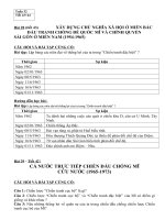 ĐÁP ÁN LỊCH SỬ 9 TUẦN 30,31,32