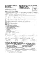 Đề thi các khối 6 - 9 của Bình Dương