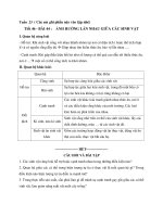 Sinh 9: Tuần 23              Tiết 46 - BÀI 44 :    ẢNH HƯỞNG LẪN NHAU GIỮA CÁC SINH VẬT