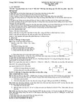 Đề cương và đề kiểm tra học kì I môn Vật Lí 9 năm học 2019 - 2020