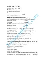 Đề kiểm tra 15 phút lớp 7 môn Sử học kì 2 - THCS Lê Qúy Đôn