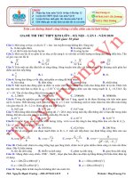 12A.ĐỀ THI THỬ THPT KIM LIÊN - HÀ NỘI – LẦN 1 - NĂM 2020 (GIẢI CHI TIẾT) File