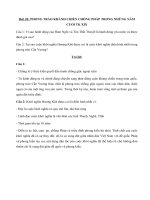 Đáp án Sử 8- tuần 24&25