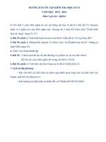 Hướng dẫn ôn tập Kiểm tra Học kỳ 2 môn Lịch Sử - Khối 6