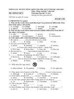 Đề thi các khối 6 - 9 của Bình Dương