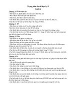 Hướng dẫn ôn tập KT HK1 - Năm học 2017.2018 môn Sinh học - Khối 6