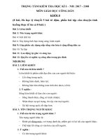 Hướng dẫn ôn tập KT HK1 - Năm học 2017.2018 môn GDCD - Khối 8