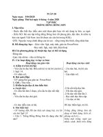 GIÁO ÁN TUẦN 20 LỚP 4A