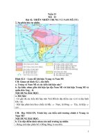 Tuần 23Địa 7:Tiết   42Bài 42: THIÊN NHIÊN TRUNG VÀ NAM MĨ (TT)