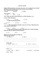 ĐỀ ÔN TẬP HÈ LỚP 3 LÊN LỚP 4 MÔN TOÁN - ĐỀ SỐ 3