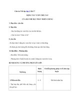 Tải Giáo án Thể dục lớp 3: Bài 17 - Động tác vươn thở, tay của bài thể dục phát triển chung