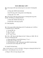 TÀI LIỆU ÔN TẬP TẠI NHÀ - KHỐI 9 (Tuần 5)