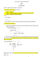 Nội dung bài dạy trực tuyến Lớp 5