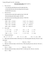 NGUYỄN VĂN TRỖI - ÔN TẬP KIẾN THỨC LỚP 4