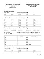 Đáp án đề thi tuyển sinh vào lớp 10 môn Tiếng Anh Lào Cai niên khóa 2019-2020 - Học Toàn Tập