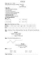 giáo án tuần 22