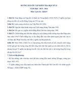 Hướng dẫn ôn tập Kiểm tra Học kỳ 2 môn Lịch Sử - Khối 9