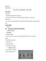 Bài học môn Thể dục lớp 6 -Tuần 28