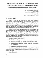 Những thực thể được đề cập trong mô hình 