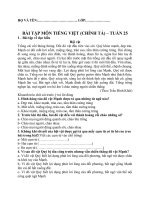 BÀI TẬP MÔN TIẾNG VIỆT LỚP 3 TUẦN 25 (CHÍNH TẢ)