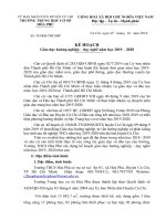 Kế hoạch giáo dục hướng nghiệp-dạy nghề năm học 2019-2020 của trường THCS Hòa Phú