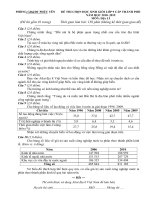 Đề thi học sinh giỏi môn địa lí lớp 9, Phòng GD&ĐT Thành Phố Phúc Yên, Vĩnh Phúc 2018-2019 - Học Toàn Tập