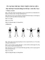 Ôn tập bài thể dục phát triển chung lớp 6